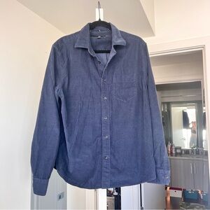 Men's Banana Republic Standard Fit Navy Blue Button Down- L
